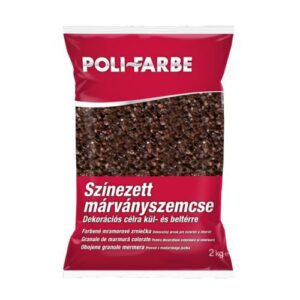 Poli-Farbe színezett márványszemcse