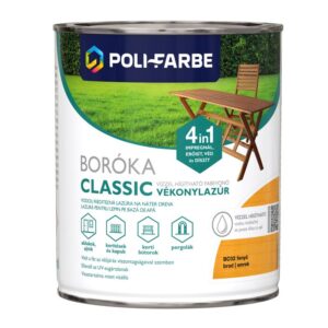 Poli-Farbe Boróka Classic vízzel hígítható fabevonó vékonylazúr