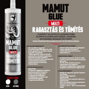 Mamut Glue Multi - tömítésre is alkalmas modern, nagy szilárdságú, MS-polimer bázisú ragasztó - fehér - 290 ml - Image 2