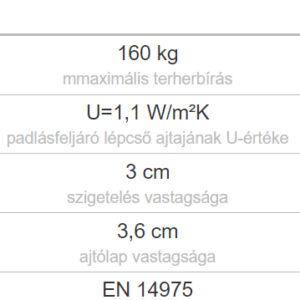 Fakro LWS Smart - padlásfeljáró lépcső fa létraszárral - Image 2