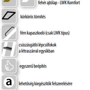Fakro LWS Smart - padlásfeljáró lépcső fa létraszárral - Image 3