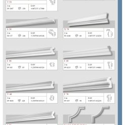 Alternative view of Decosa beltéri holker díszléc sima felülettel - 1 szál (2 fm)