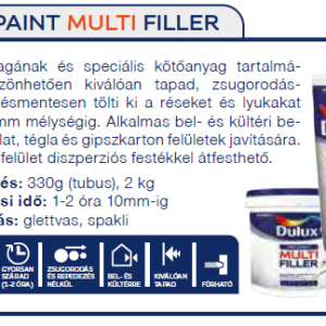 Dulux Pre-Paint Multi Filler - készre kevert kültéri/beltéri glett - 1 karton - Image 2