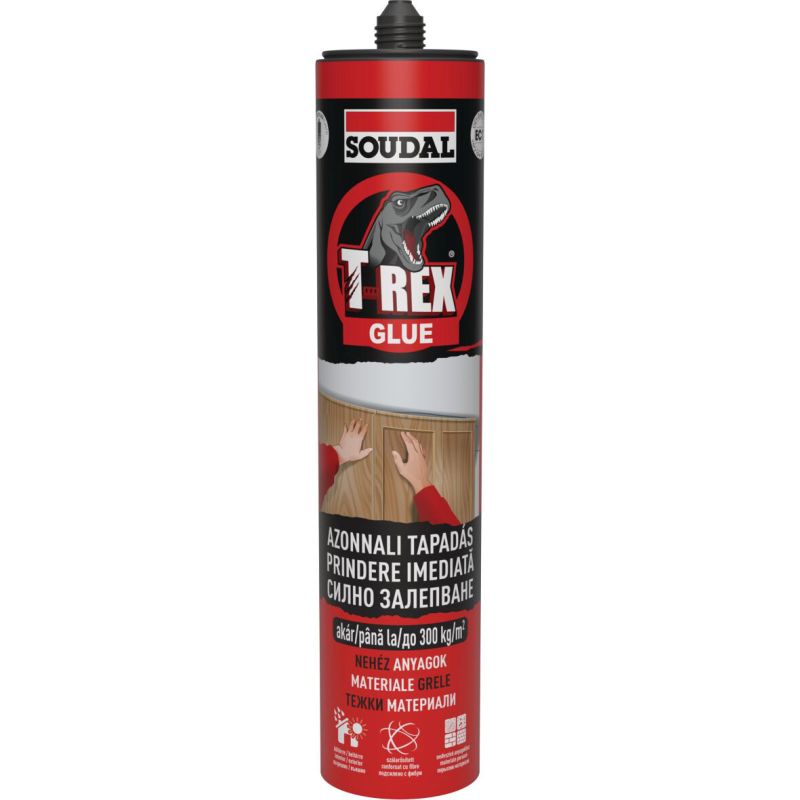 Soudal T-Rex – szerelőragasztó erős azonnali tapadóerővel