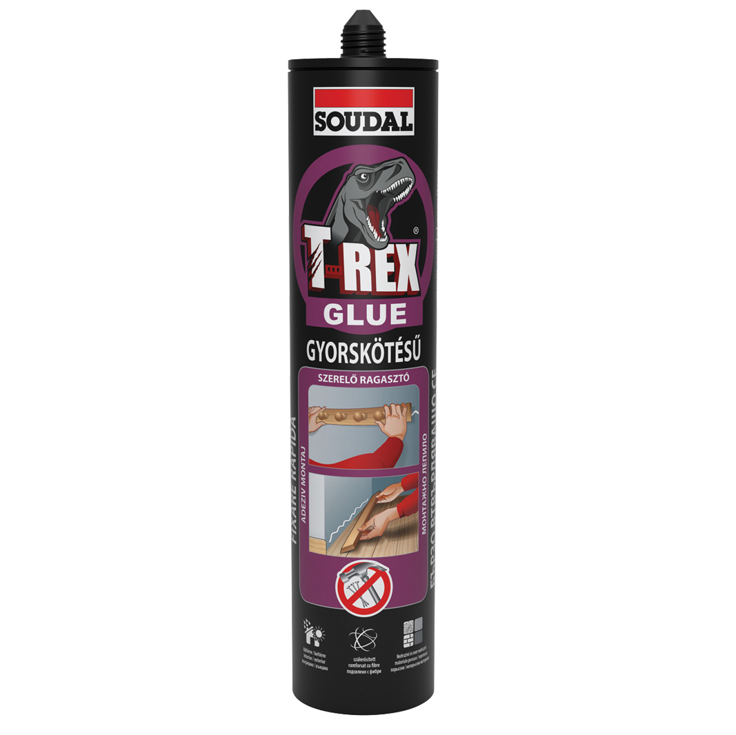 Soudal T-Rex gyorskötésű szerelőragasztó - 380 gramm
