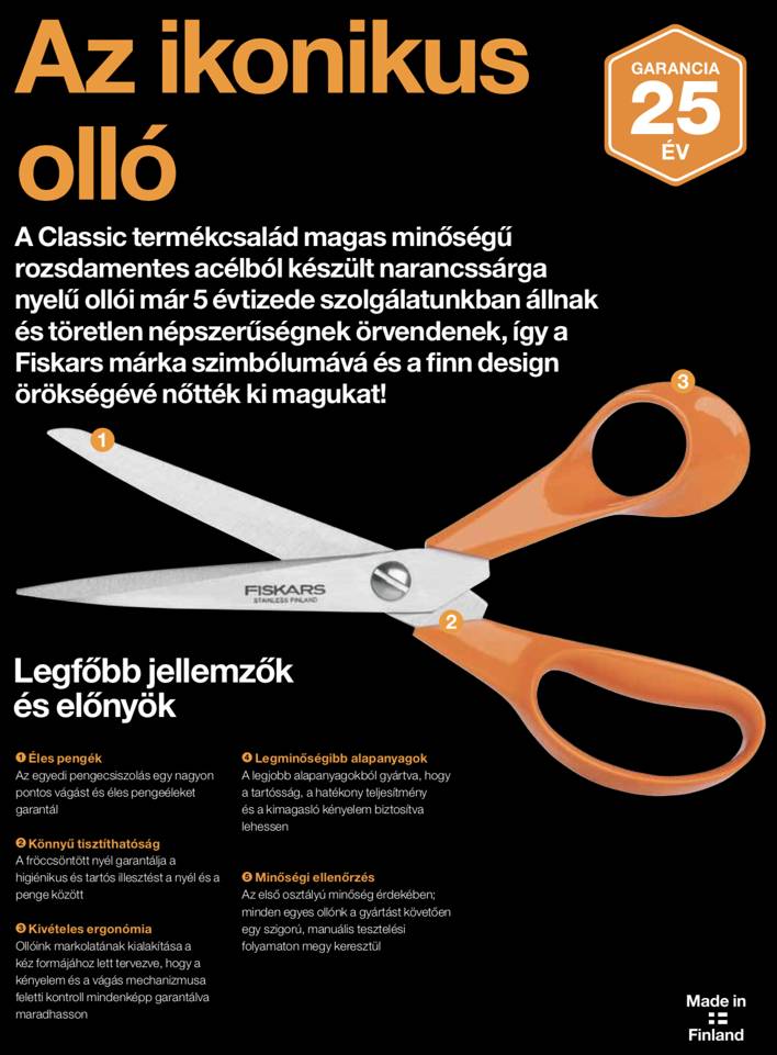 Fiskars Classic általános olló 21 cm - Image 2