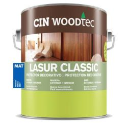CIN Woodtec Lasur Classic - oldószeres matt vékonylazúr és impregnálószer