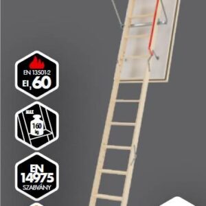 Fakro LWF 60 tűzgátló padlásfeljáró lépcső - Image 3