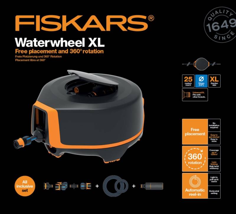 Fiskars XL automata tömlődob szett - Image 3
