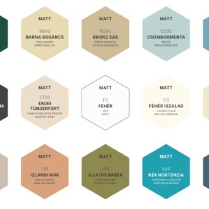 Poli-Farbe Platinum foltálló beltéri latex falfesték színek