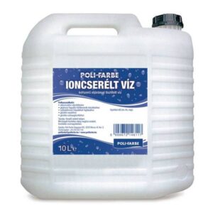 Poli-Farbe ioncserélt víz