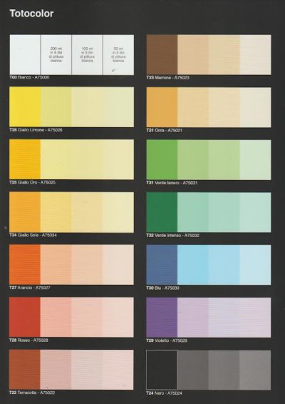 Casati Totocolor színek