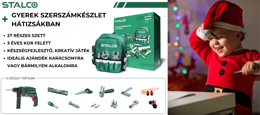 Gyerek szerszámkészlet hátizsákban