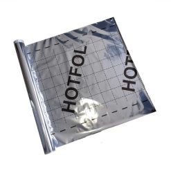 Hotfol négyzetrácsos hőtükrös padlófűtés-alátétfólia