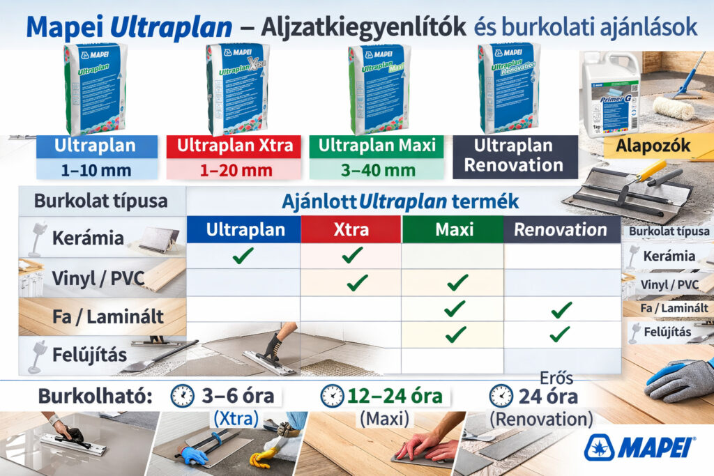 Mikor melyik Mapei Ultraplant használjam