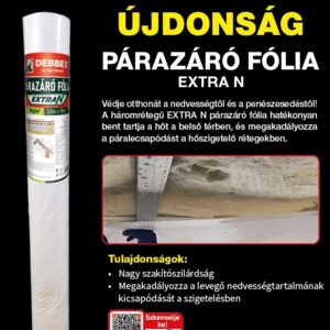 Debbex EXTRA N párazáró tetőfólia - 75 m2 - Image 2