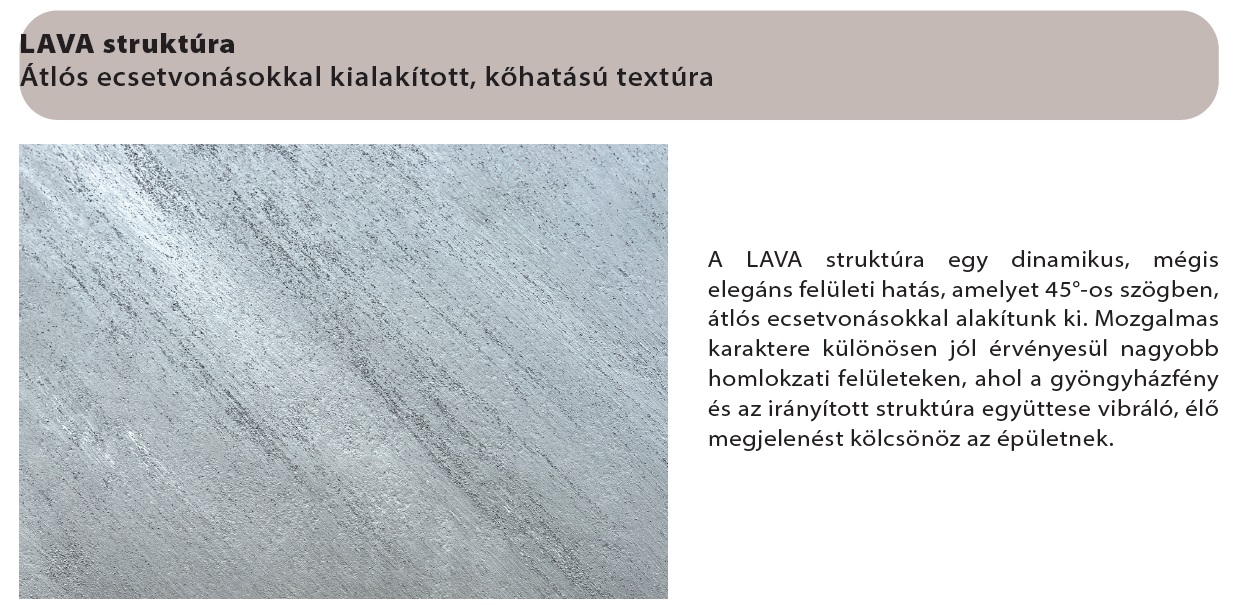 Meton Loren effektbevonat Lava struktúra