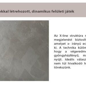 Meton Loren effektbevonat X-Line struktúra