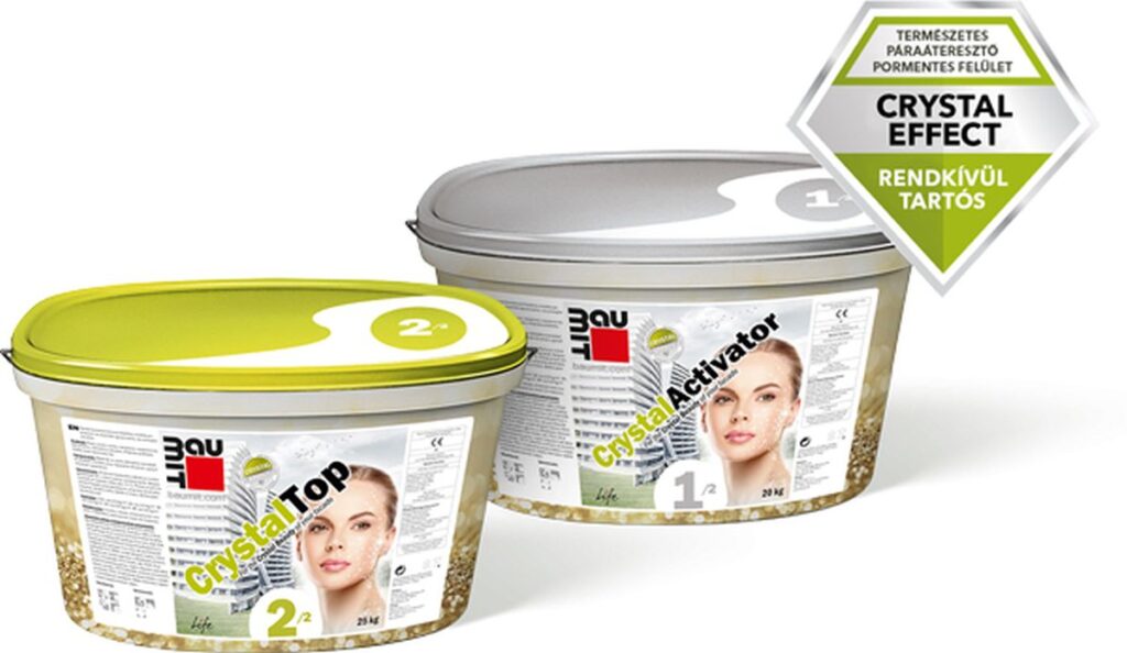 A homlokzati vakolatok új generációja Baumit CrystalSet