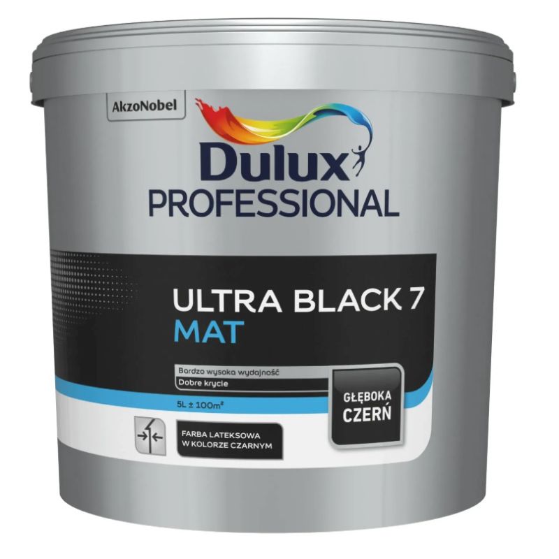 Dulux PROFESSIONAL Ultra Black 7 mélyfekete latex festék