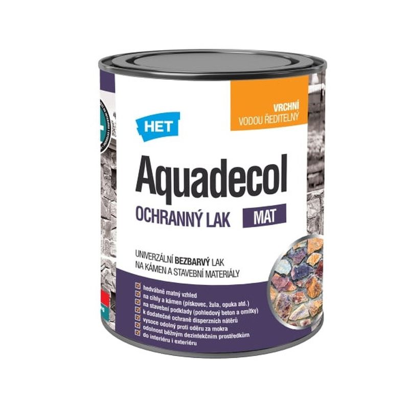 HET Aquadecol kőbalzsam és betonlakk